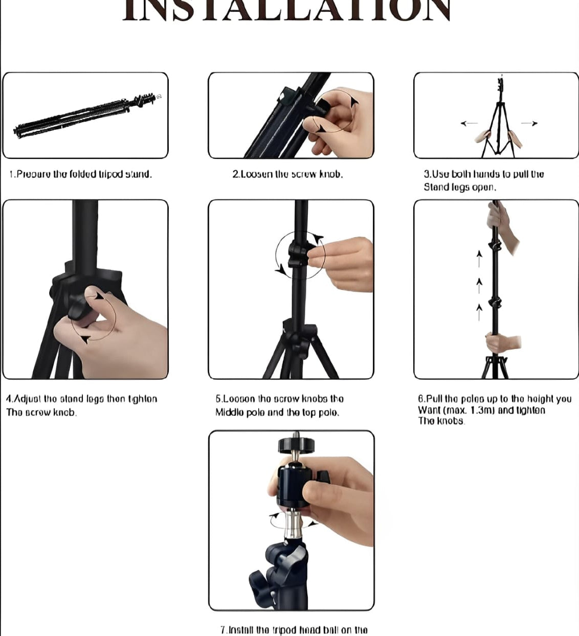 26CM LED Ring Light with Mobile Holder & 7ft Tripod Stand | USB Dimmable Selfie Ring Light for Photography & Videography