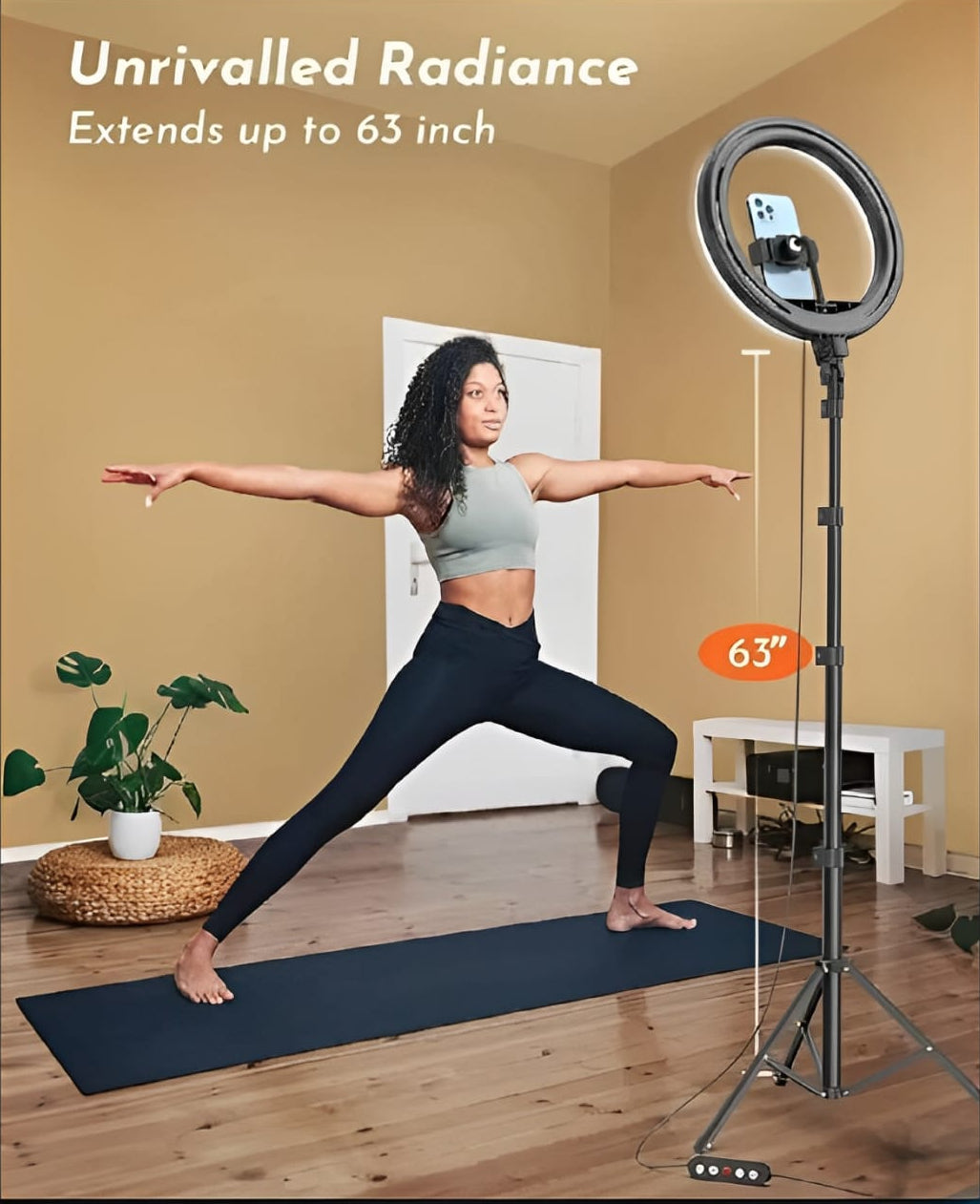 26CM LED Ring Light with Mobile Holder & 7ft Tripod Stand | USB Dimmable Selfie Ring Light for Photography & Videography
