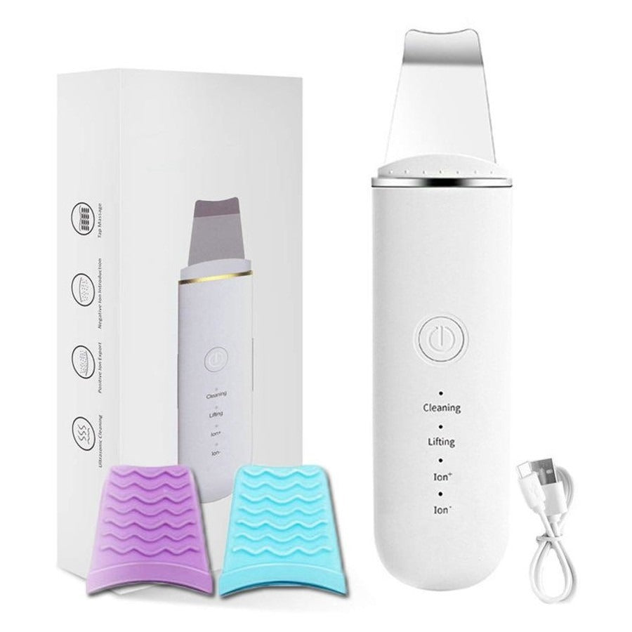 Rechargeable Ultrasonic Skin Scrubber – Deep Cleansing Facial Spatula