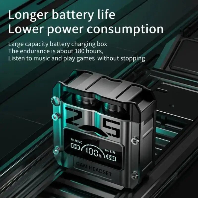 M25 Gaming Wireless Earbuds – Bluetooth 5.3 with LED Display