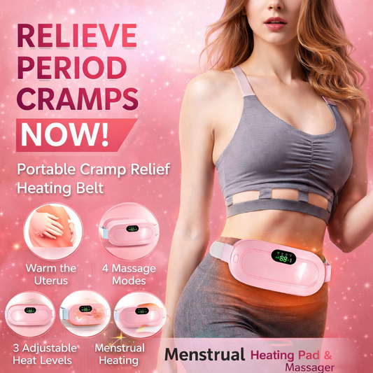 Cramp Relief Belt – Portable Menstrual Heating & Massage Belt for Women