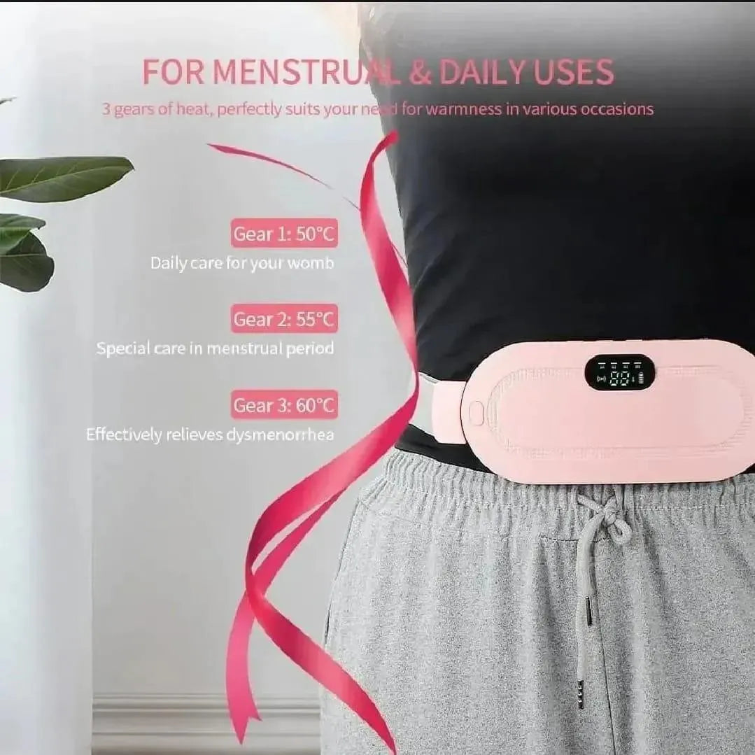 Cramp Relief Belt – Portable Menstrual Heating & Massage Belt for Women