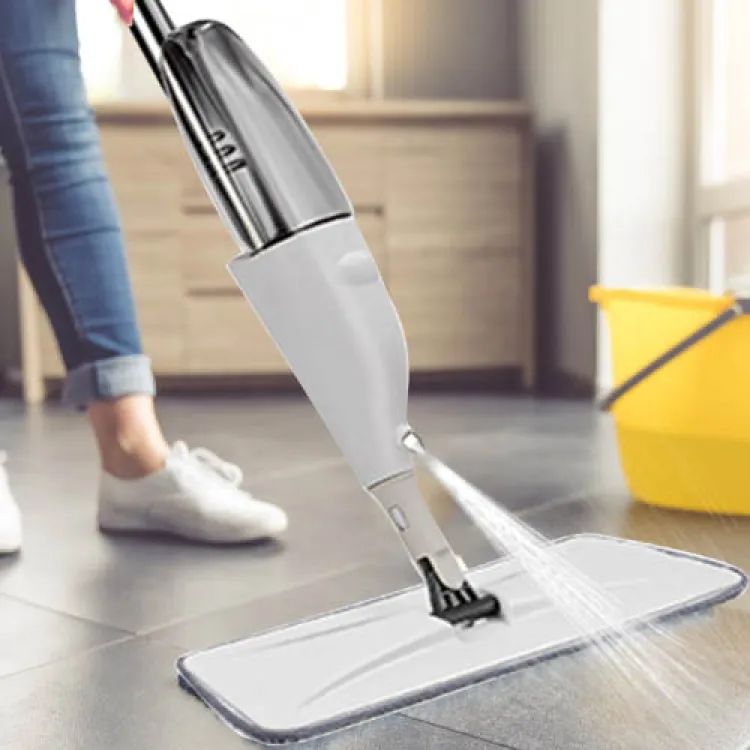 Water Spray Mop with Refillable Bottle | Microfiber Flat Spray Mop | 360° Multi-Surface Floor Cleaning Mop