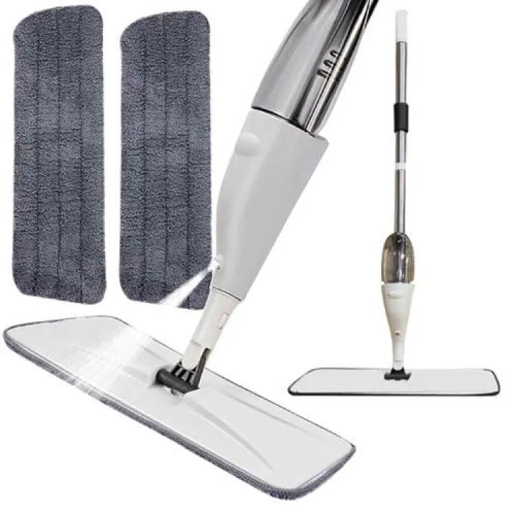 Water Spray Mop with Refillable Bottle | Microfiber Flat Spray Mop | 360° Multi-Surface Floor Cleaning Mop